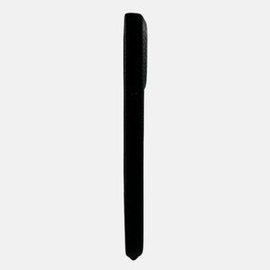 iPhone 15 serijos juodas odinis dėklas