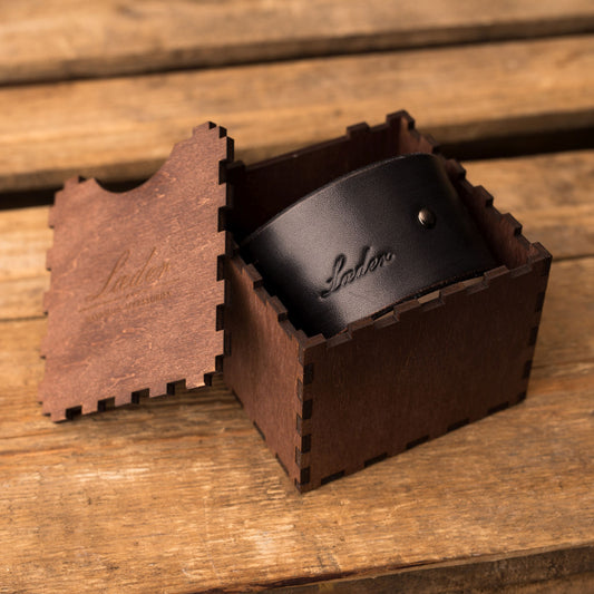 Leather bracelet Grand | Black color