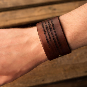 Leather bracelet Grand | Brown color