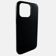 Load image into Gallery viewer, iPhone 15 series black leather case
