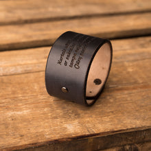Load image into Gallery viewer, Leather bracelet Grand | Black color
