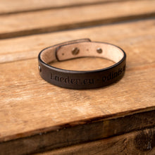 Load image into Gallery viewer, Leather bracelet Spirit | Black color
