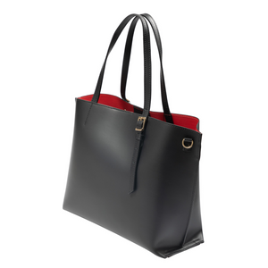 Travel Medium Leather Top-Zip Tote Bag